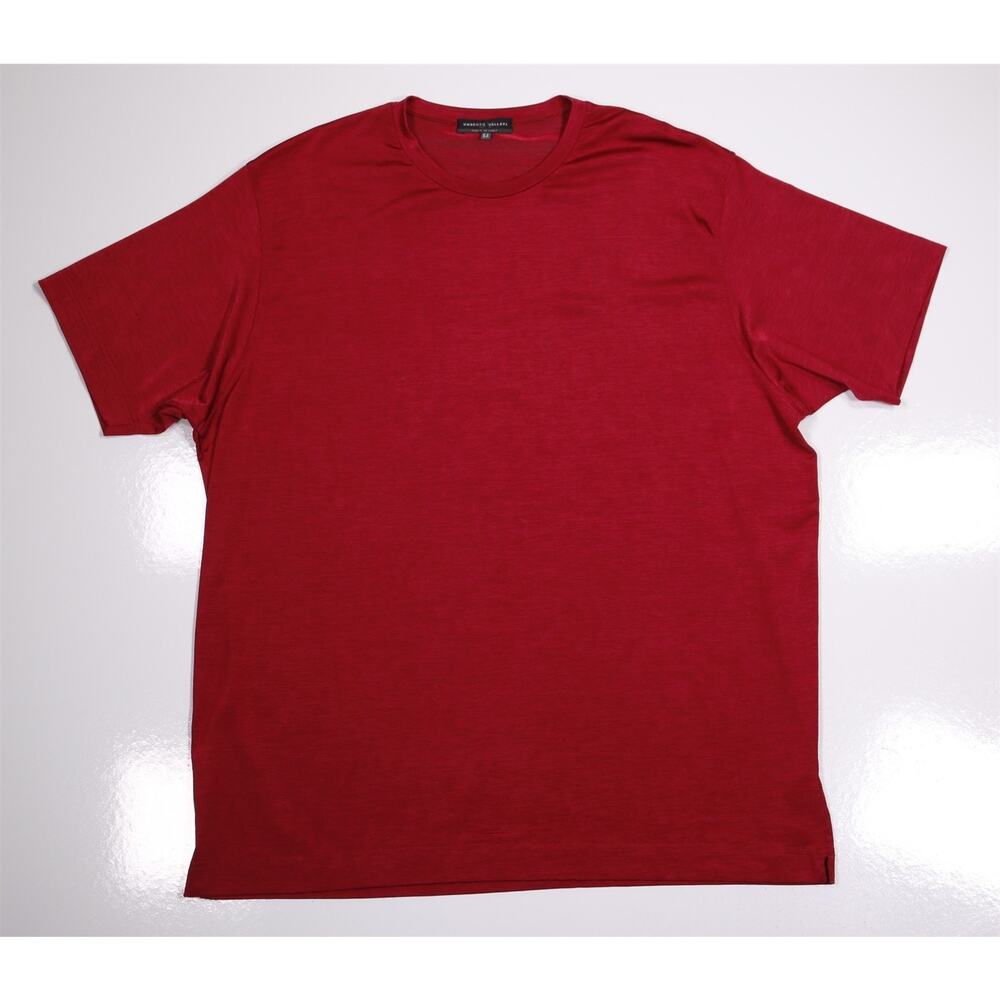 Umberto Vallati Red Polyamid Stretch T-Shirt Men's Eu 54 - US 44/XL